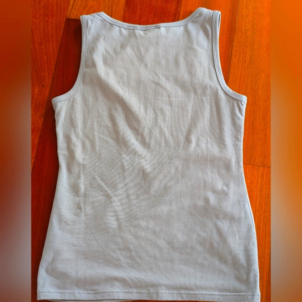 Z Gray Lace Detail Women's Tank Top - Picture 2 of 3